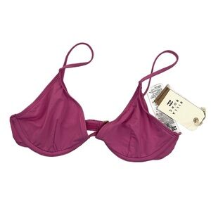 NWT Billabong Women’s Sol Searcher Reese Underwire Bikini Top In Size L